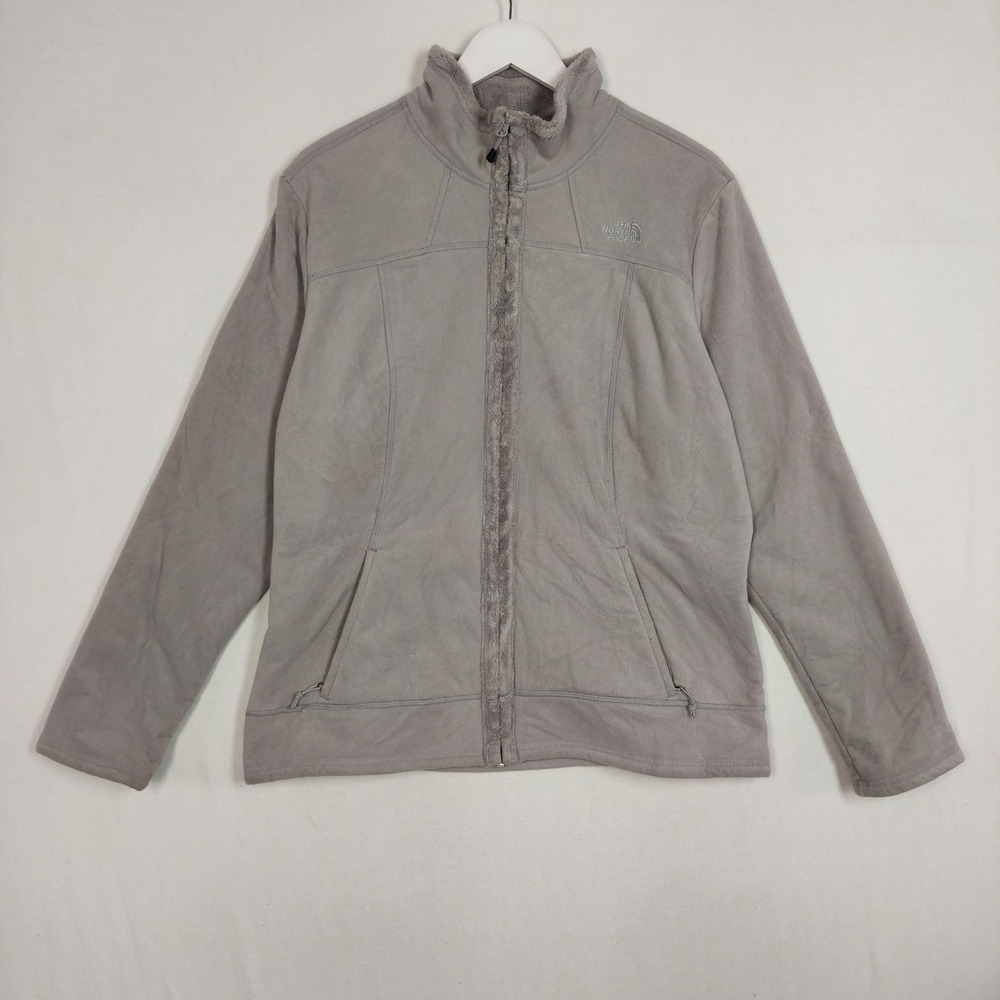 The North Face Women's Gray Fleece Lined Softshell Jacket Size XL